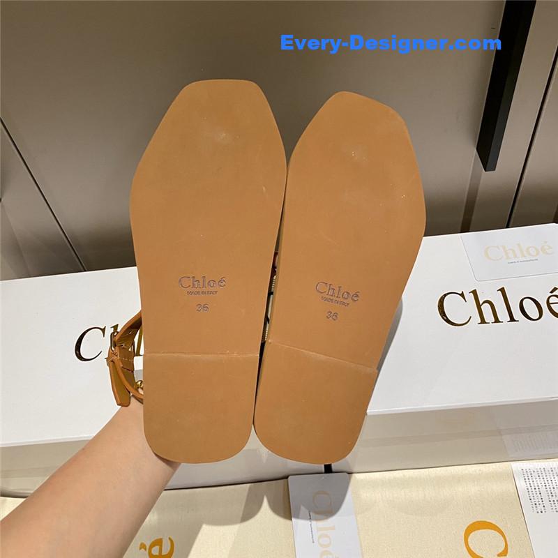 Chloe Cross Woven Strap Flip Sandals