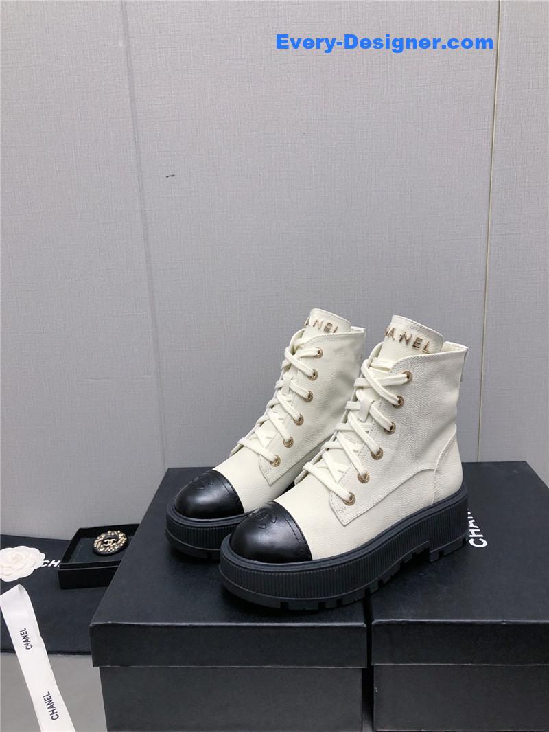 CC C buckle platform Martin ankle boots