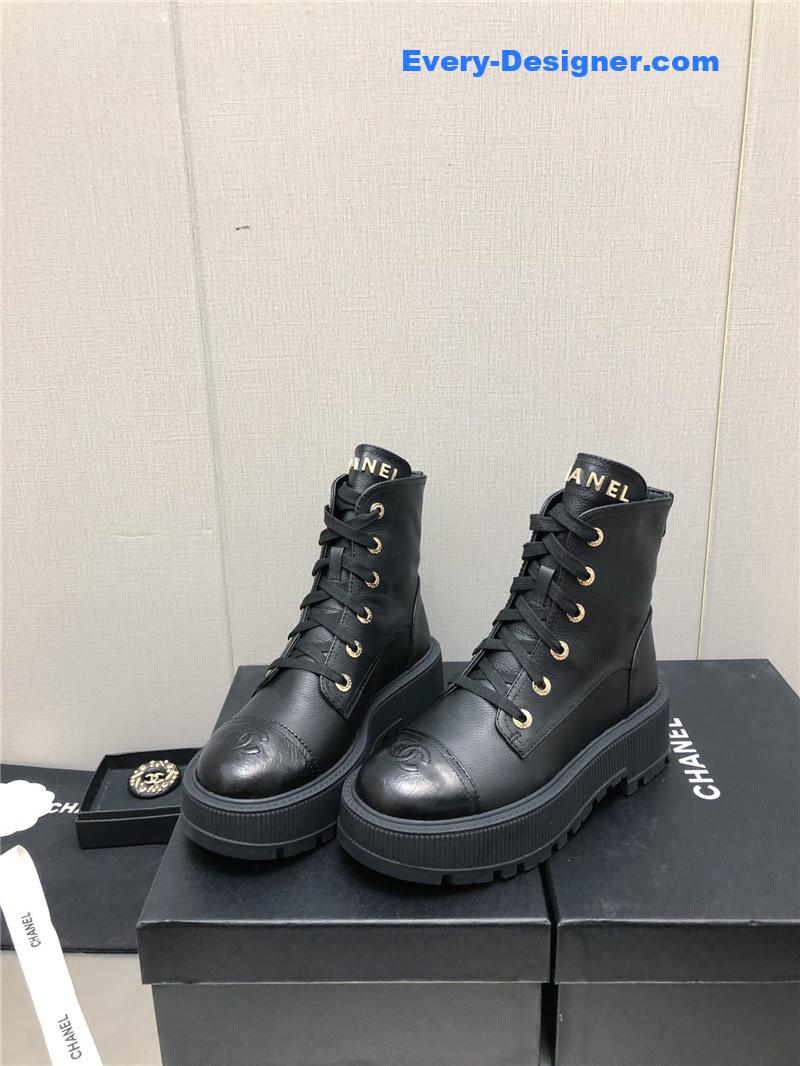 CC C buckle platform Martin ankle boots