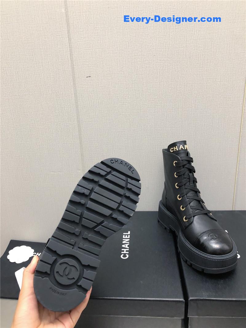 CC C buckle platform Martin ankle boots