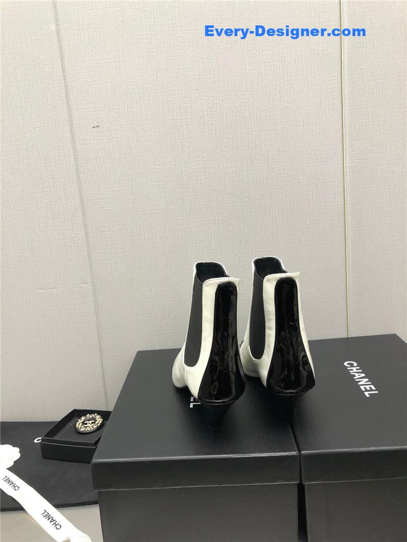 CC classic color block ankle boots