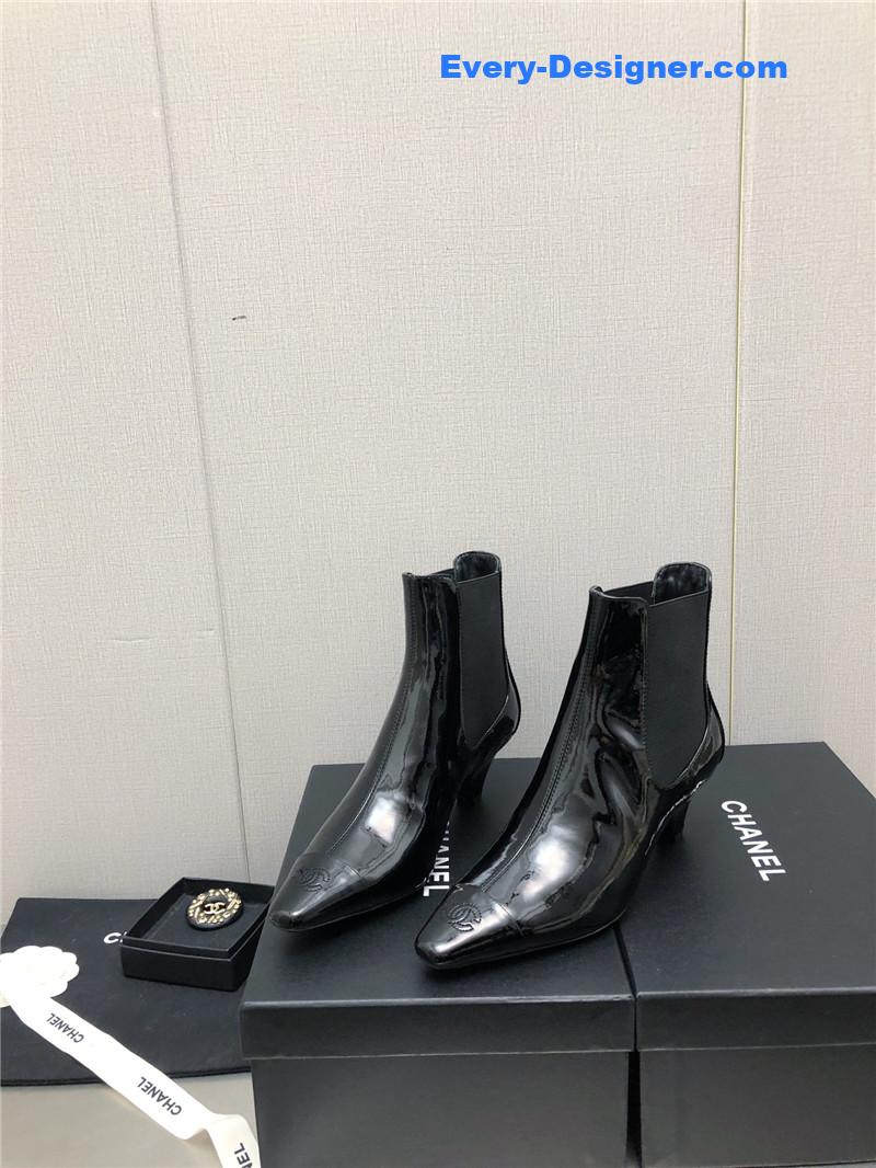 CC classic color block ankle boots