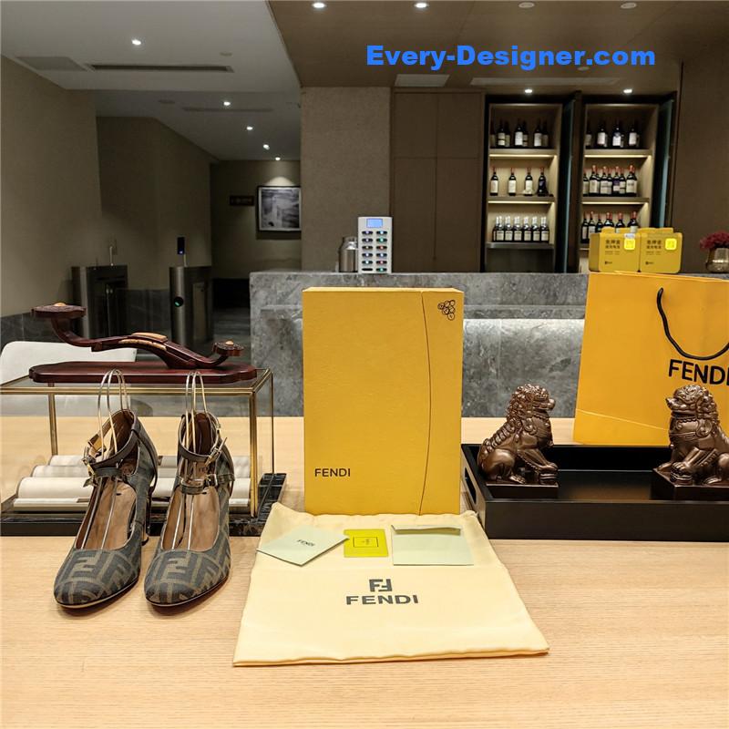 F**di electroplated high heel sandals