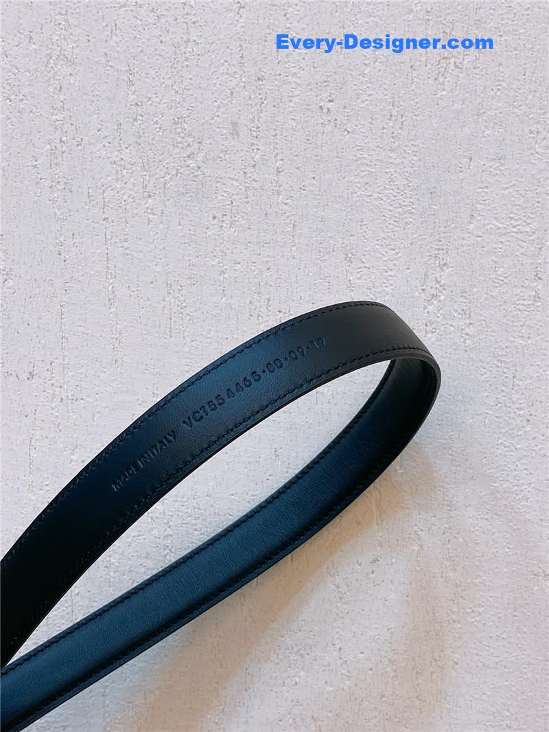 Y51 double buckle narrow belt