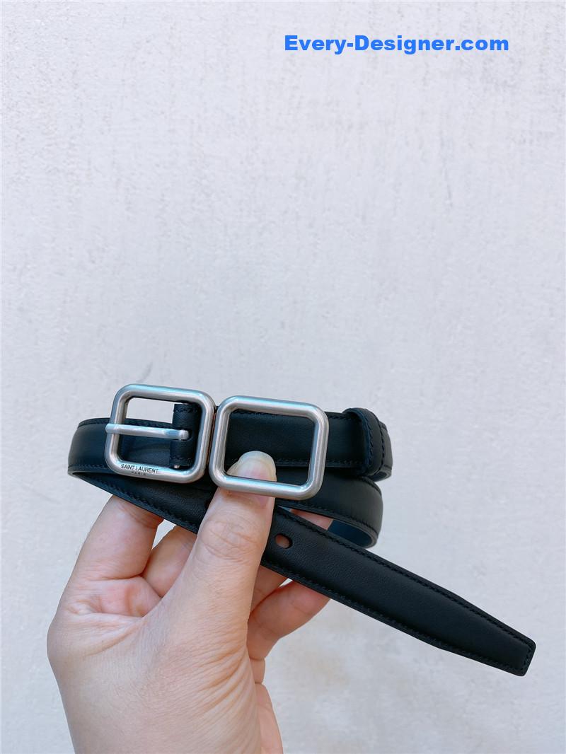 Y51 double buckle narrow belt