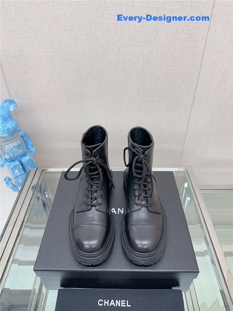 CC platform martin ankle boots