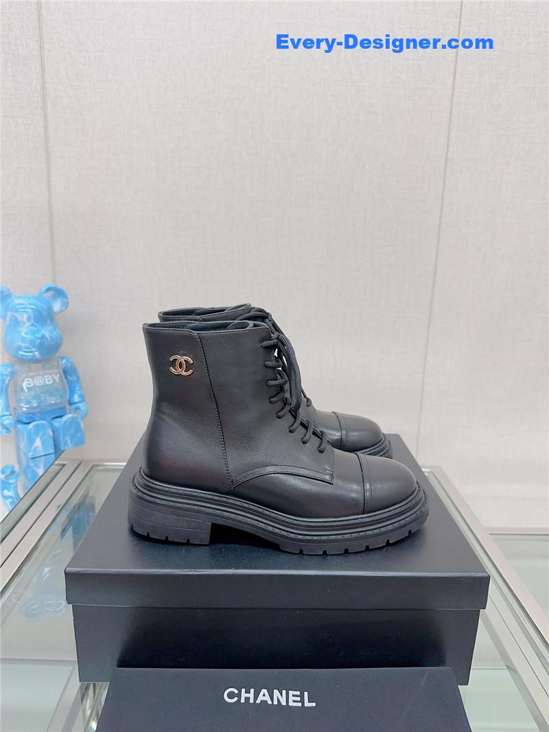 CC platform martin ankle boots