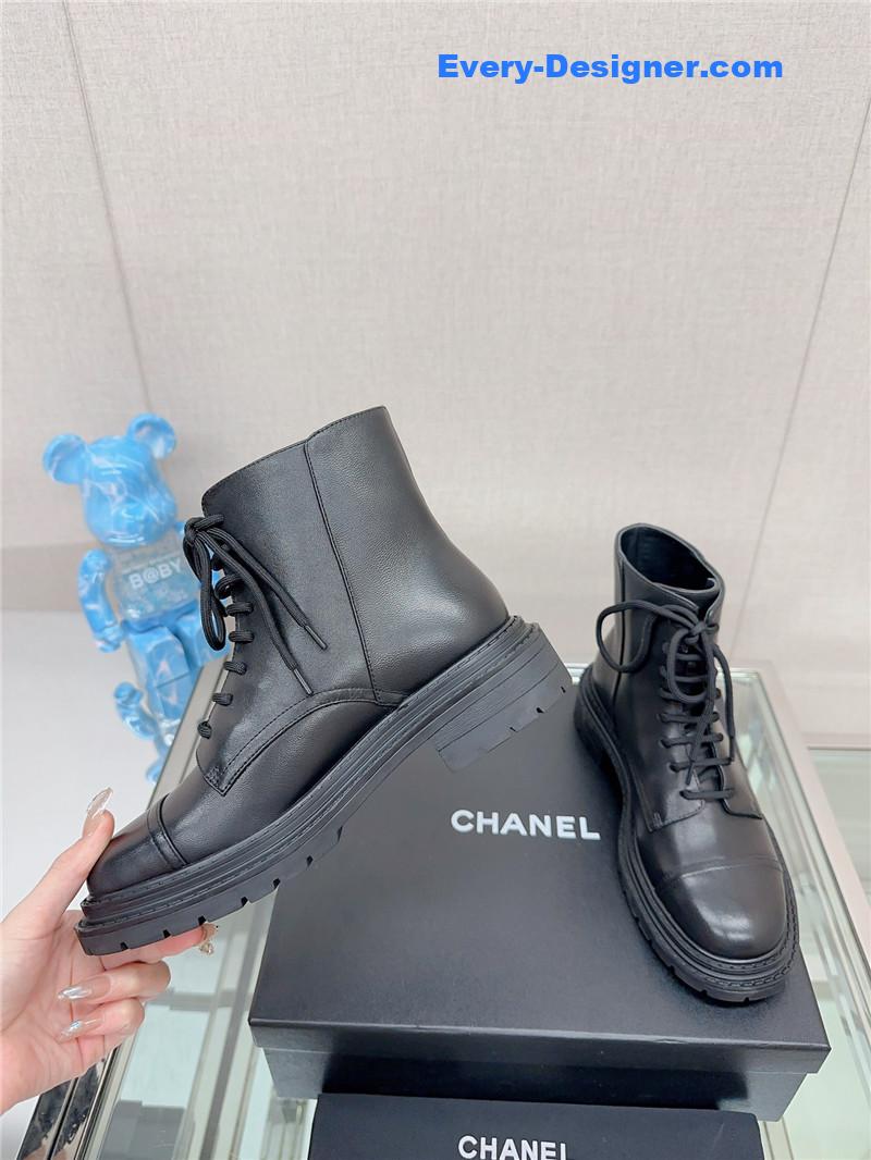 CC platform martin ankle boots