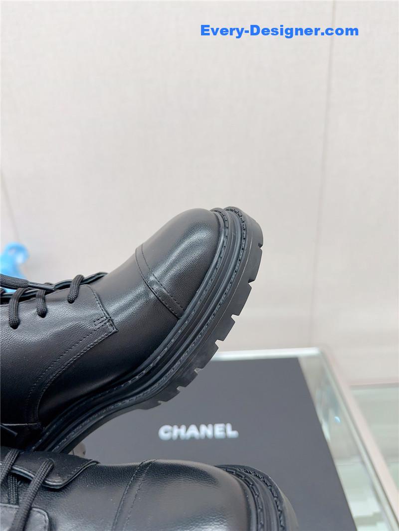 CC platform martin ankle boots