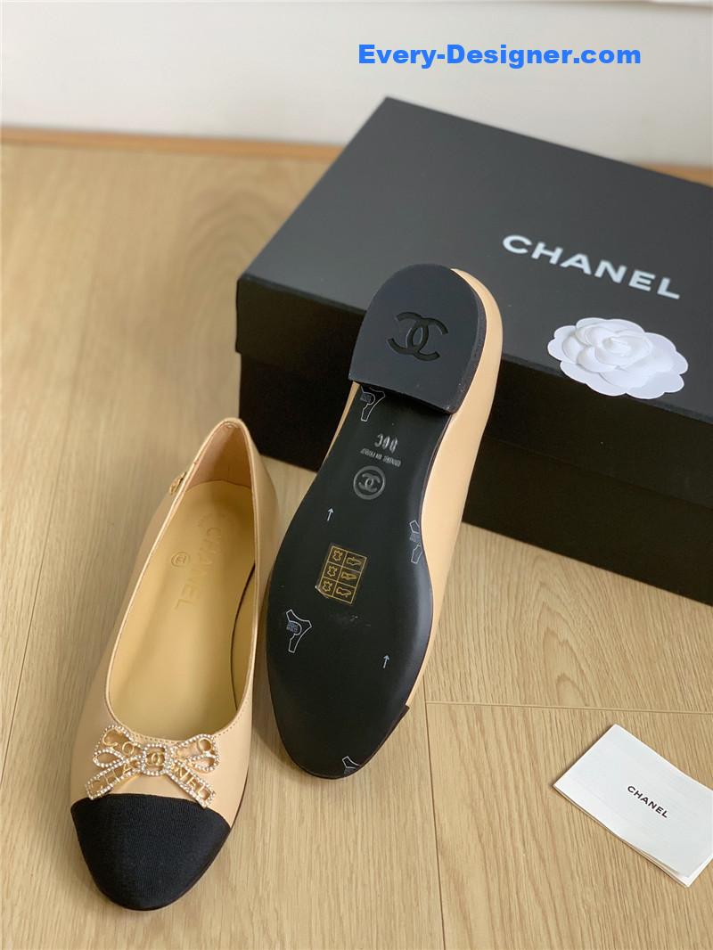cc double c butterfly D1am0nd buckle shoes