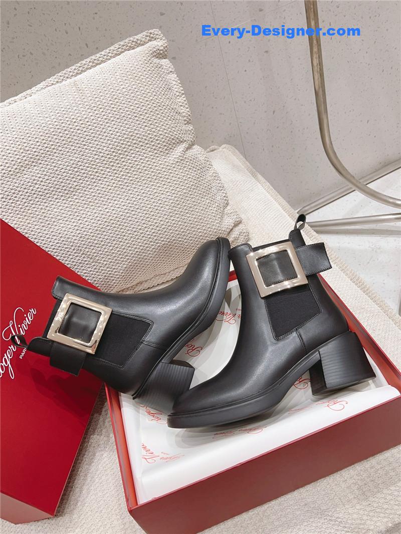 roger u1u1er square buckle ankle boots