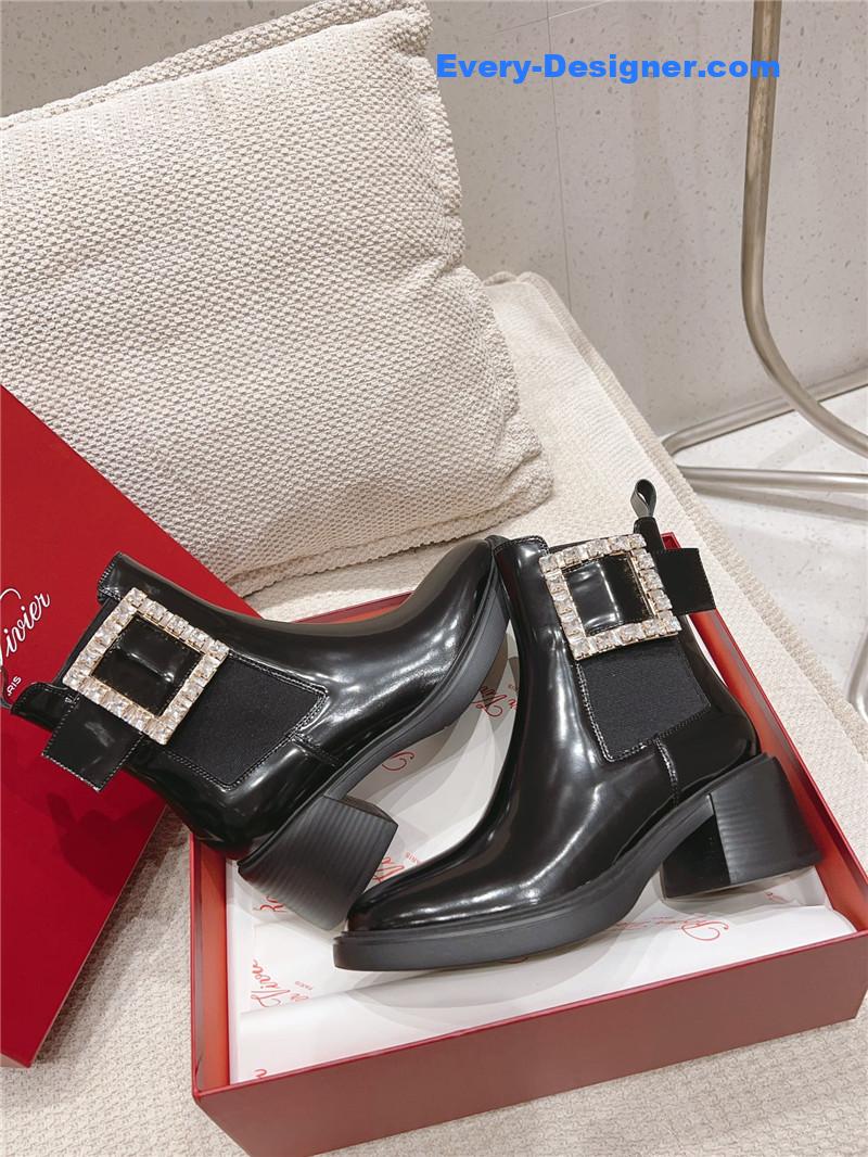 roger u1u1er square buckle ankle boots