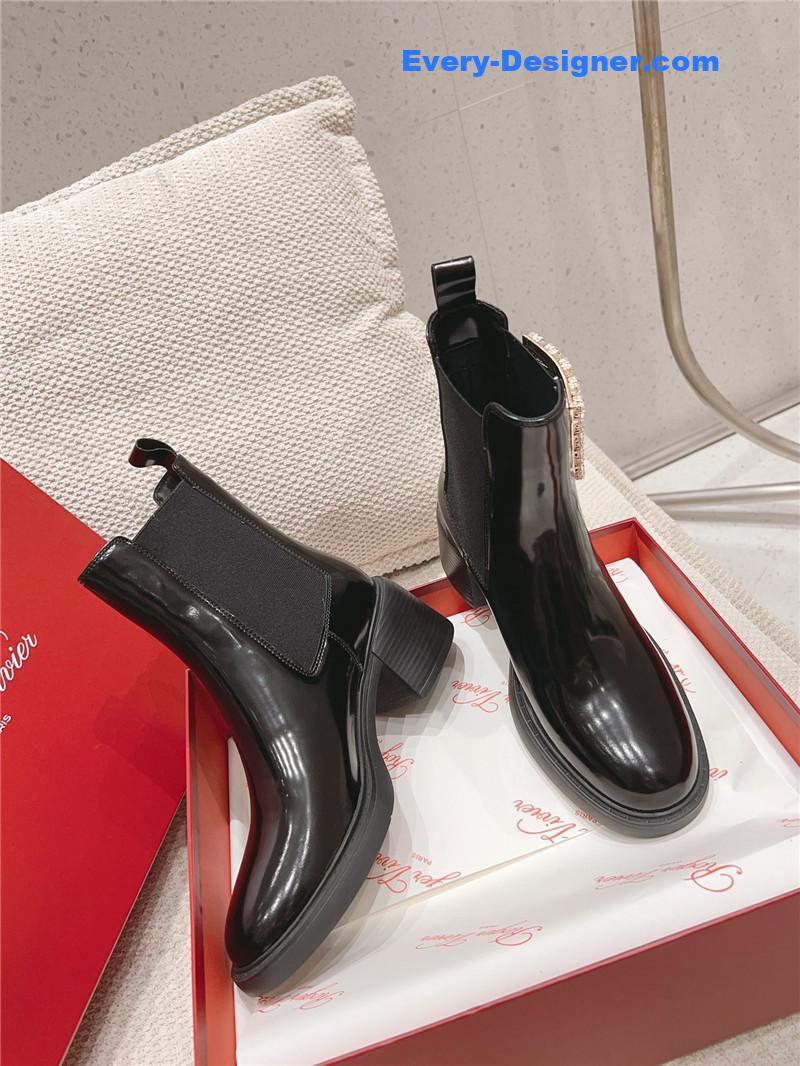 roger u1u1er square buckle ankle boots