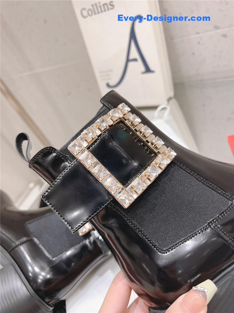 roger u1u1er square buckle ankle boots