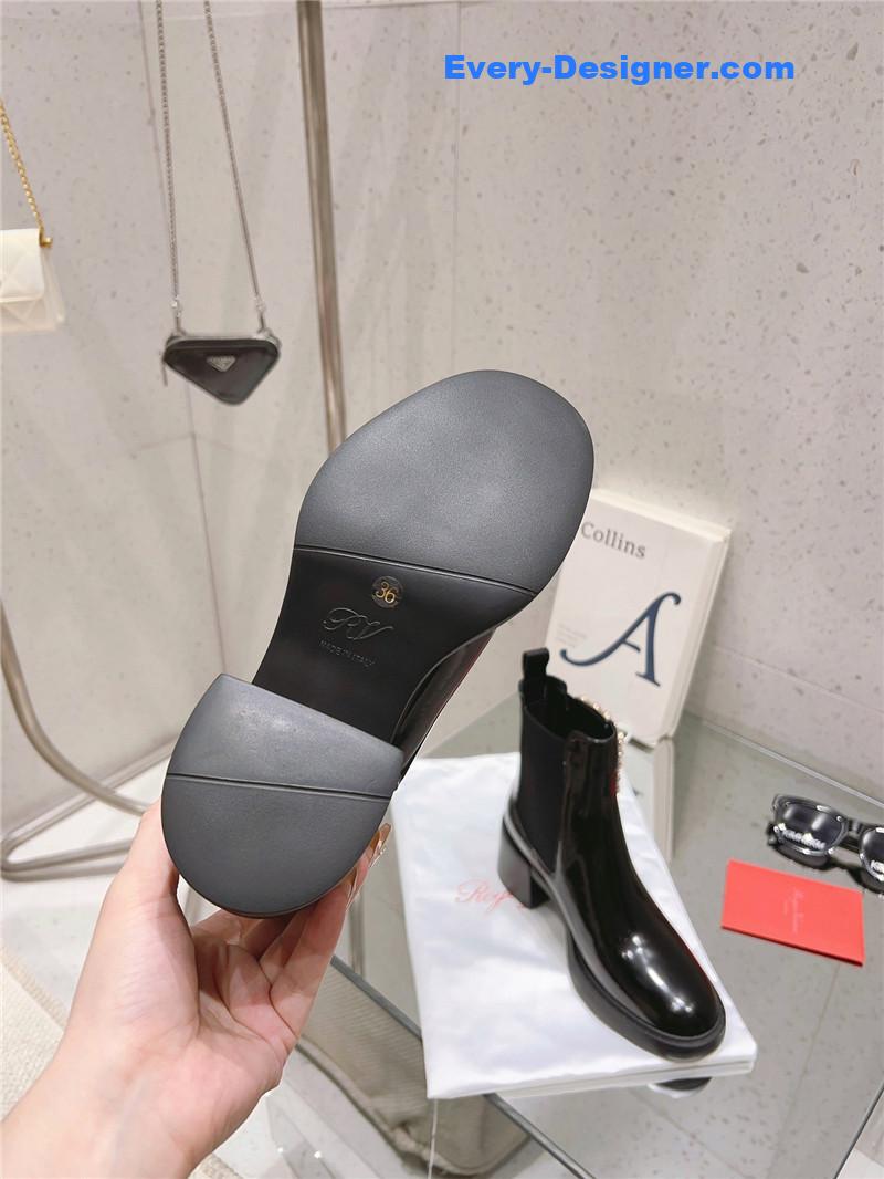 roger u1u1er square buckle ankle boots