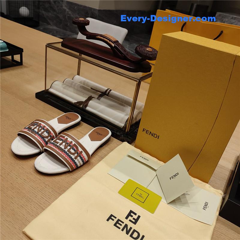 F**di haute couture flat sandals