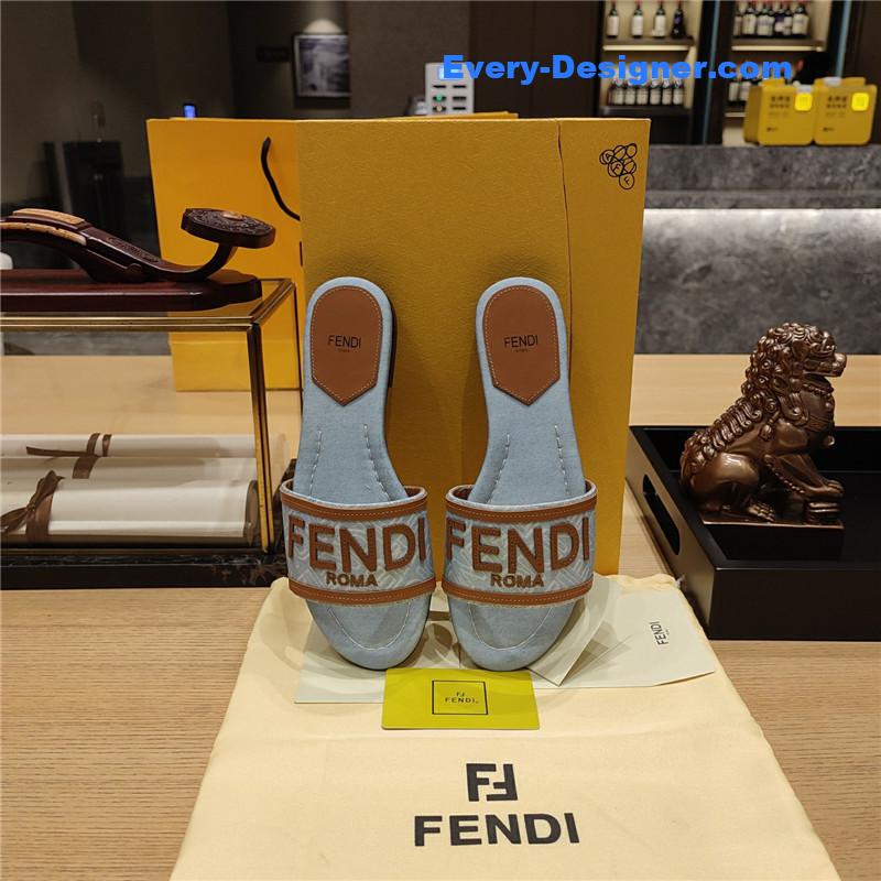 F**di haute couture flat sandals