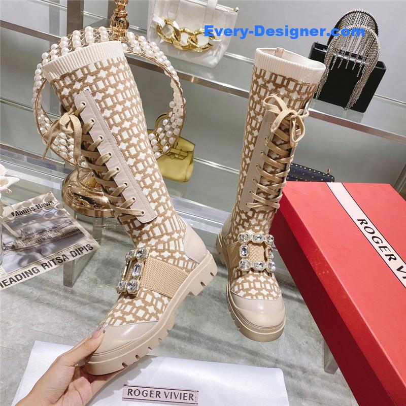 roger u1u1er new boots knit boots sports high boots