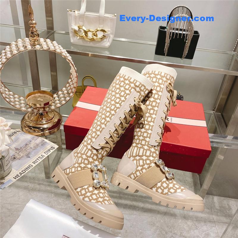 roger u1u1er new boots knit boots sports high boots