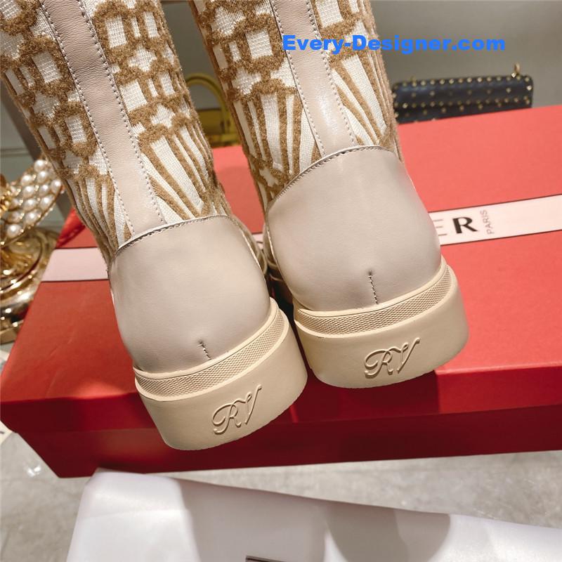 roger u1u1er new boots knit boots sports high boots