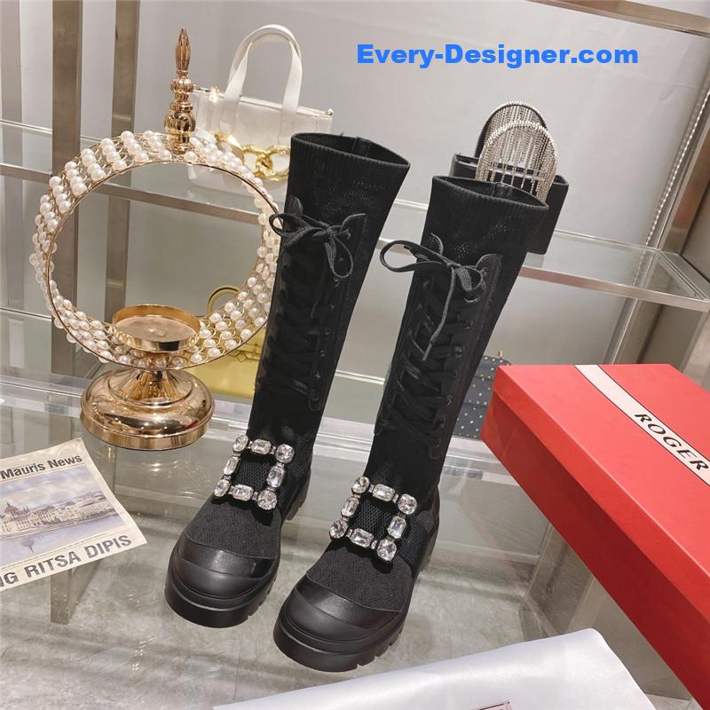 roger u1u1er new boots knit boots sports high boots