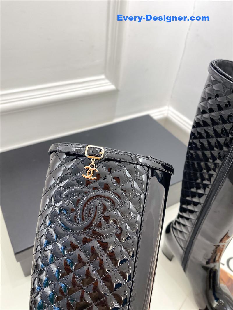 CC counter classic electric embroidery thick heel short boots