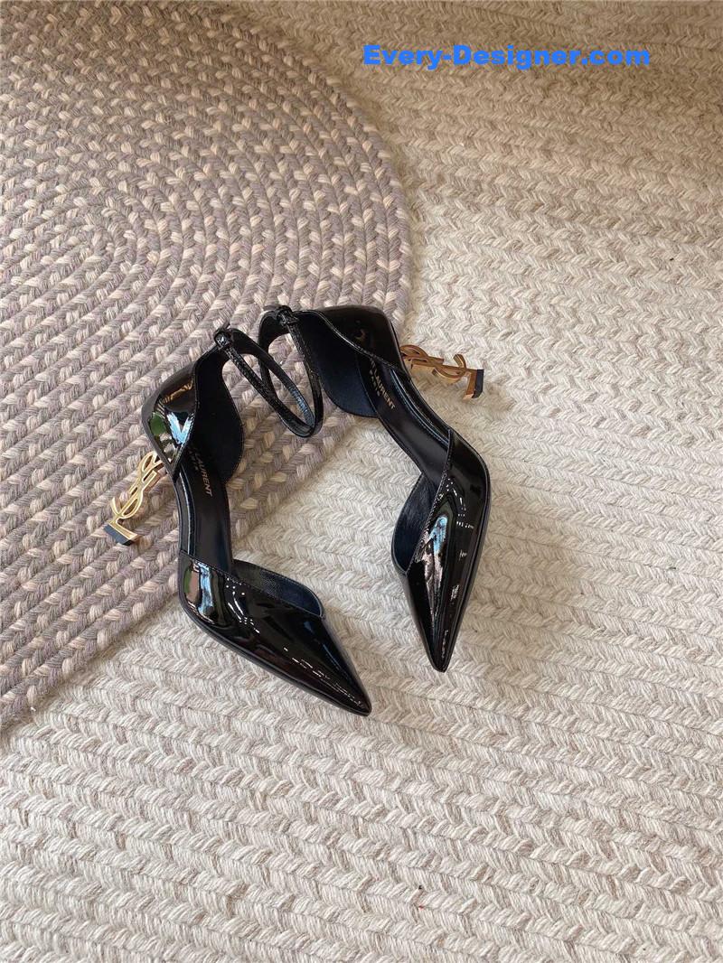 Y51 logo and hollow high heels