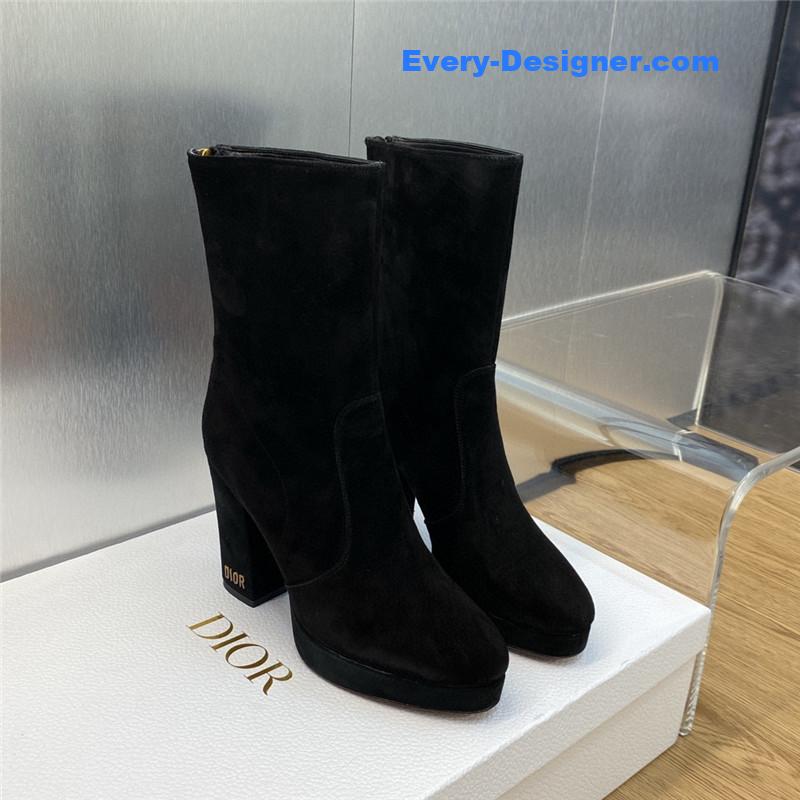D10r cd letter logo hardware buckle motorcycle boots