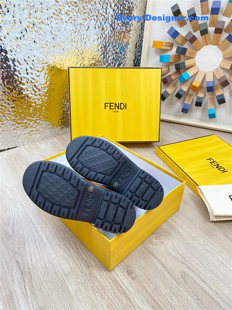 F**di fly knit stitching fashionable martin boots