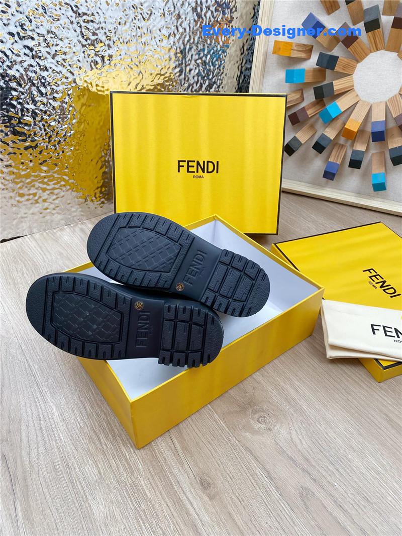 F**di fly knit stitching fashionable martin boots