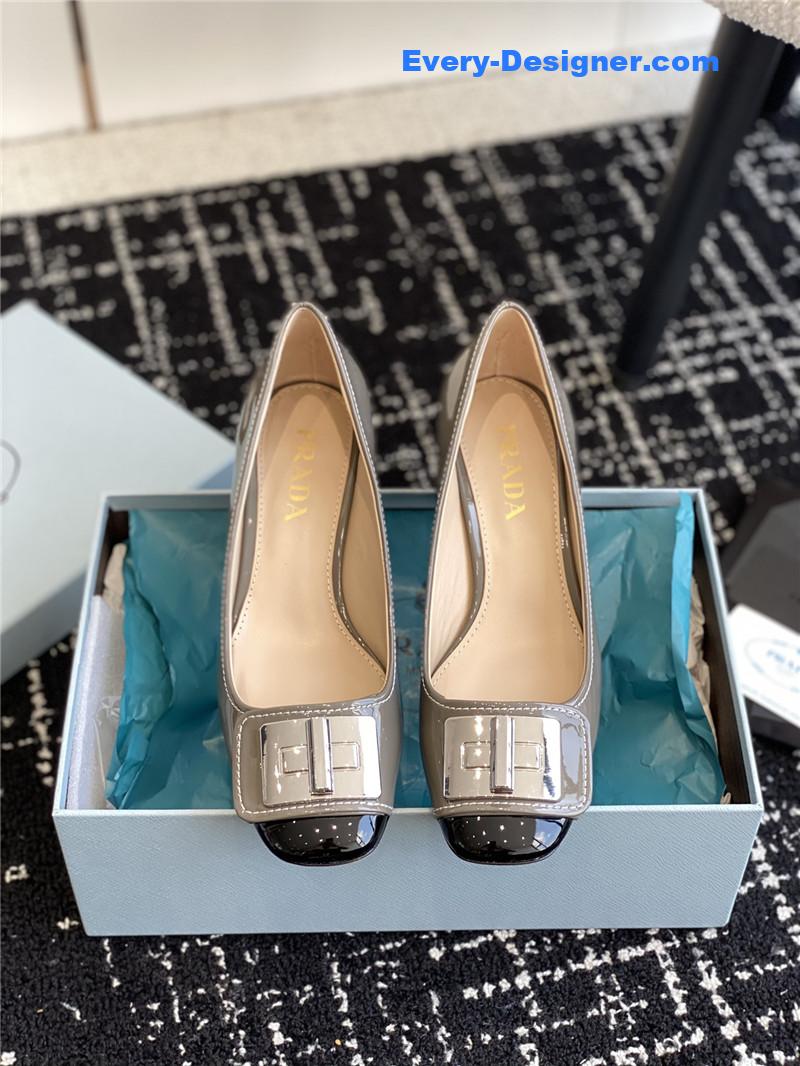 Pra*a autumn and winter classic color matching shoes