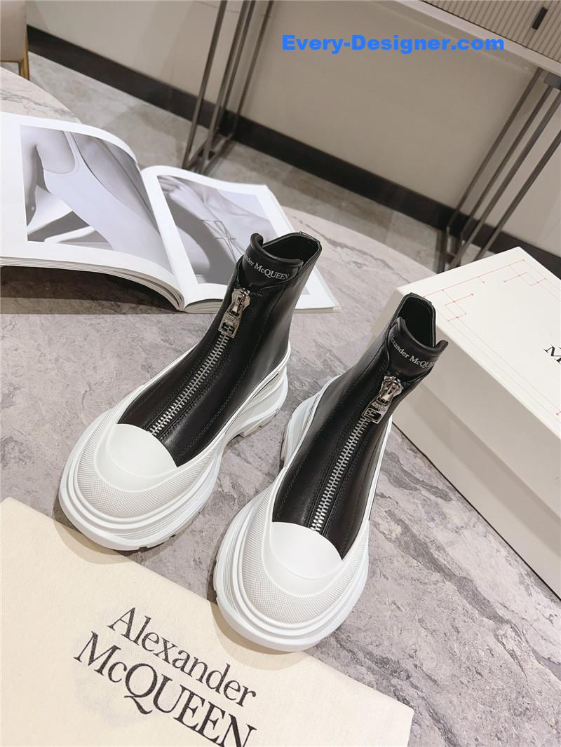 a1exa*der Mcqv*en front zip booties