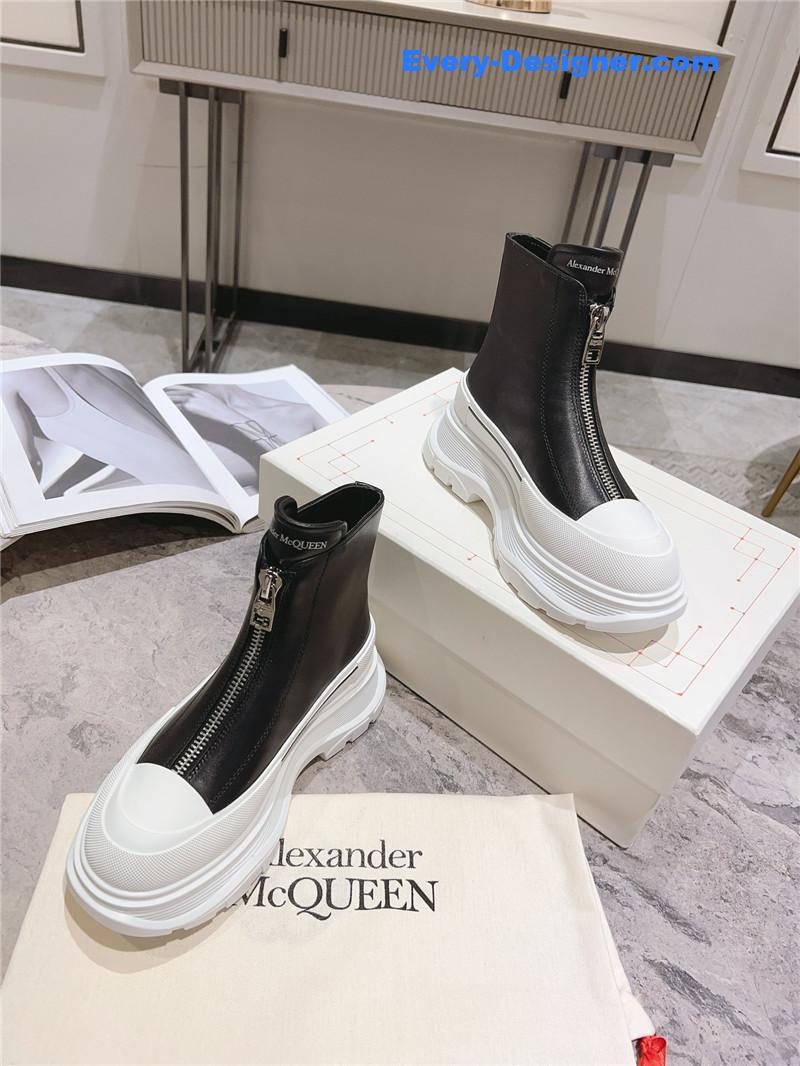 a1exa*der Mcqv*en front zip booties