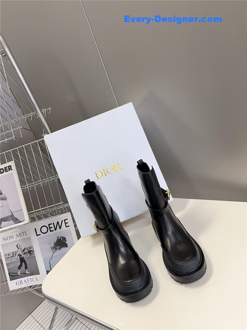 D10r autumn and winter catwalk style mid-calf boots