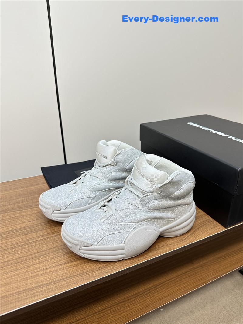 A1exa*der wang aw hoop silver sneakers