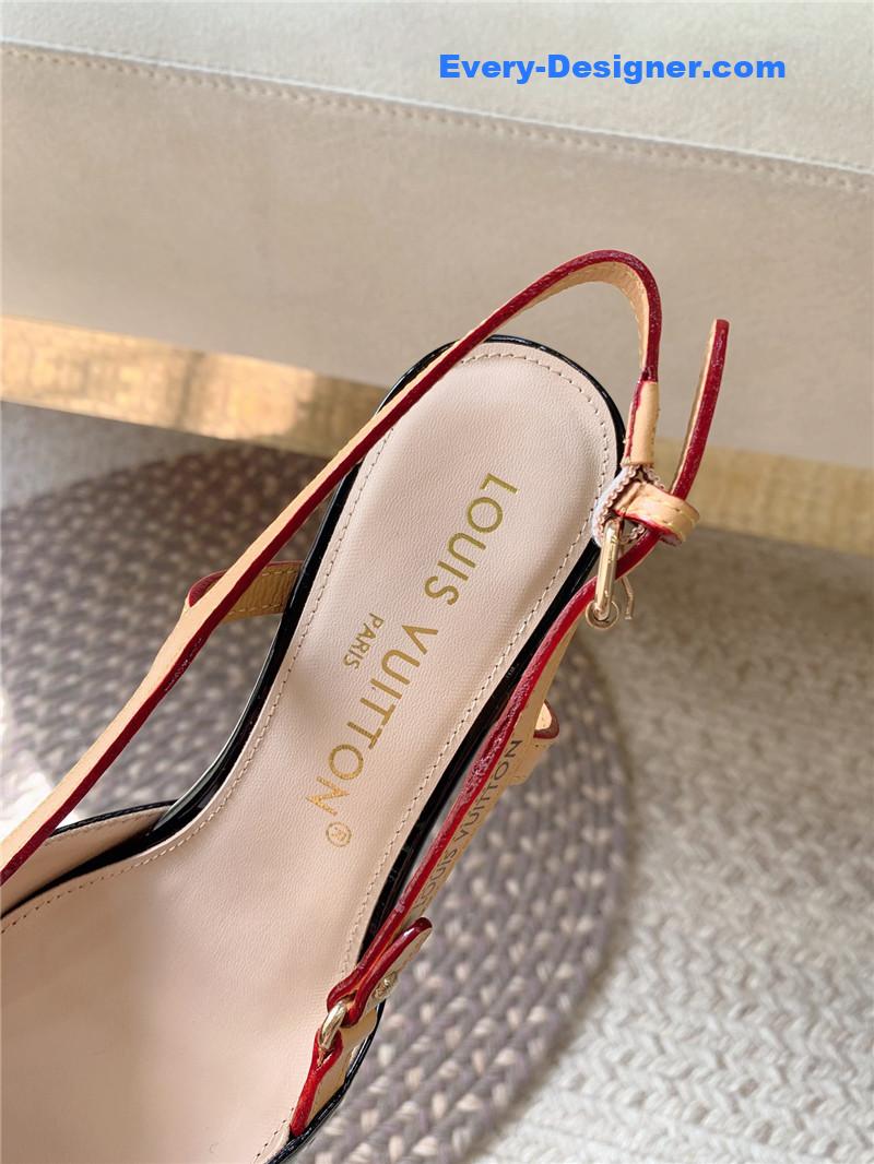 l0vis Vvtt0n lv new blossom slingback high heels