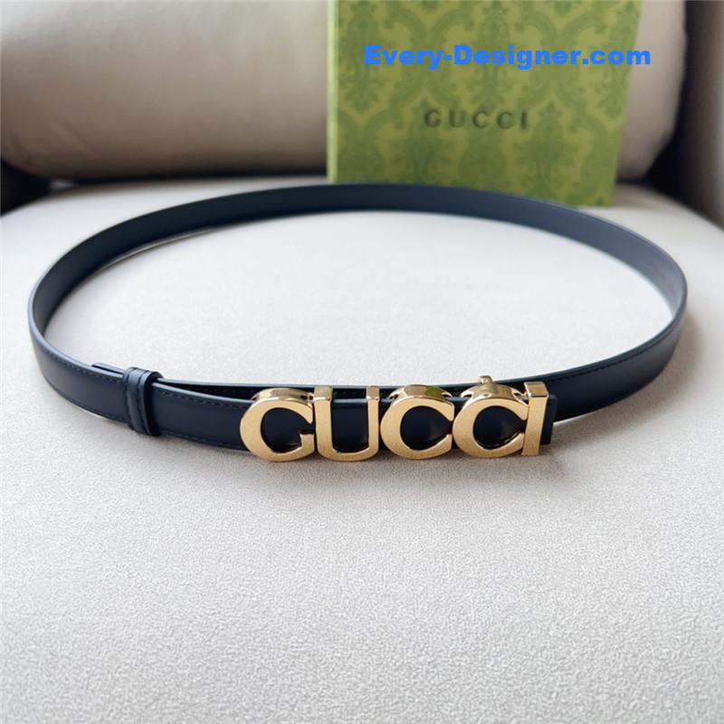 Gvc*1 double g embellishment + square buckle belt