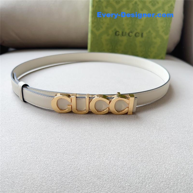Gvc*1 double g embellishment + square buckle belt