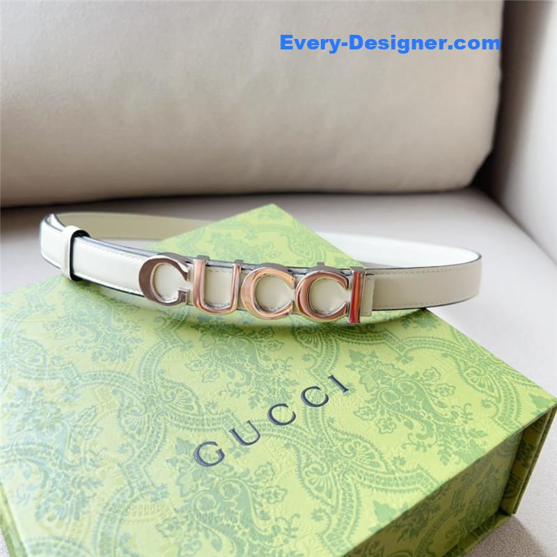 Gvc*1 double g embellishment + square buckle belt