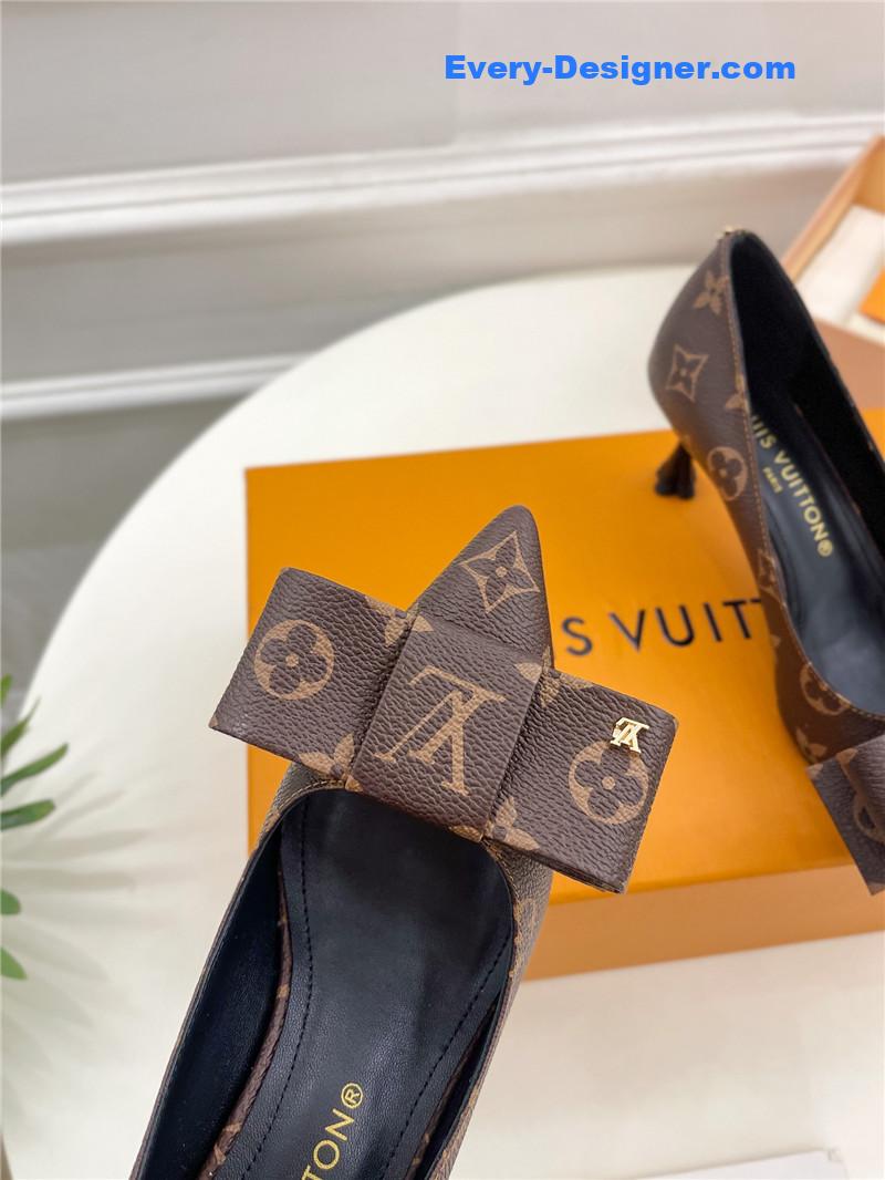l0vis Vvtt0n lv new bow pointed toe shoes