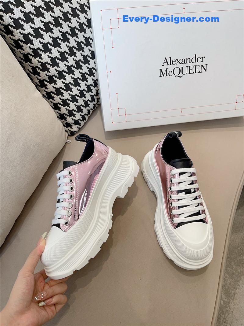 a1exa*der Mcqv*en new canvas series thick-soled dad shoes