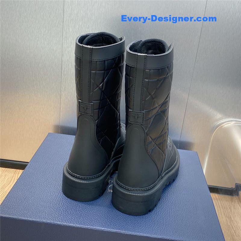 D10r low heel round toe lace up knight boots