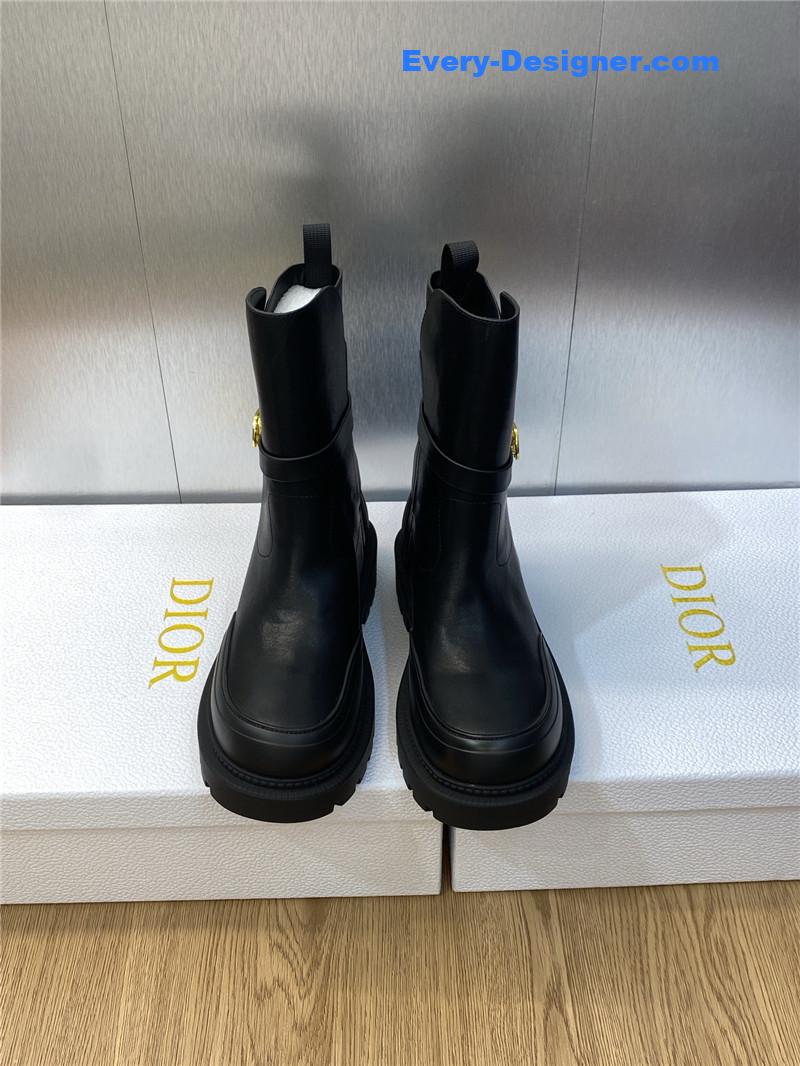 D10r cd letter logo hardware buckle motorcycle boots