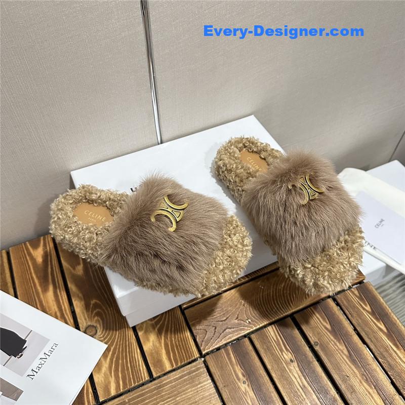 Ce1i*e new autumn and winter wool slippers