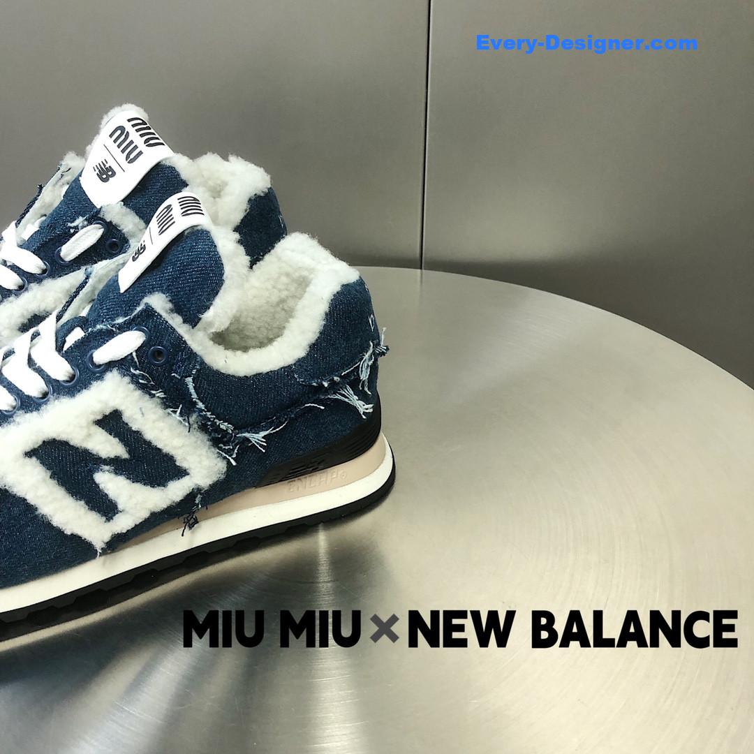 M1um1u new balance 574 joint sneakers