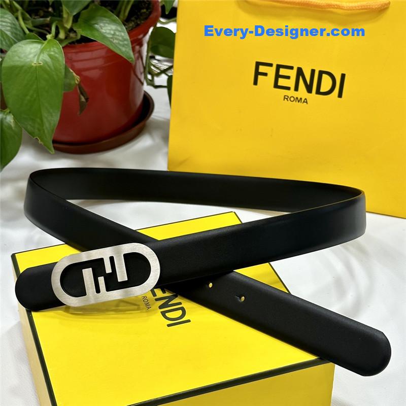 F**di classic f copper buckle belt