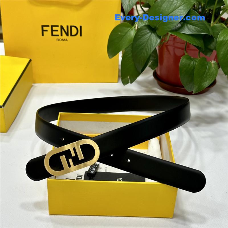 F**di classic f copper buckle belt