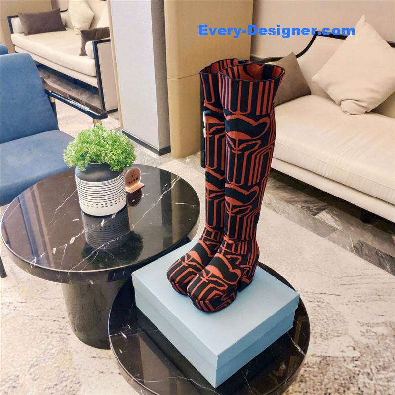 Pra*a catwalk high imitation platform boots