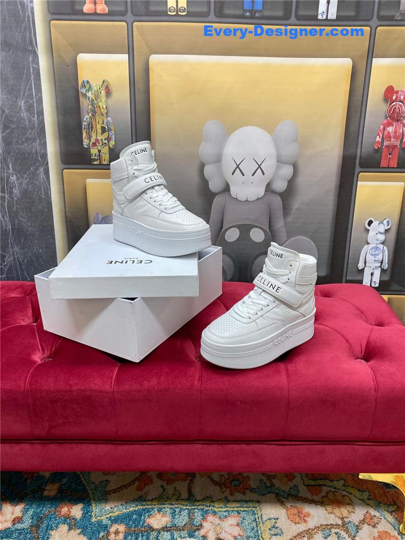 Ce1i*e new color matching sneakers white shoes