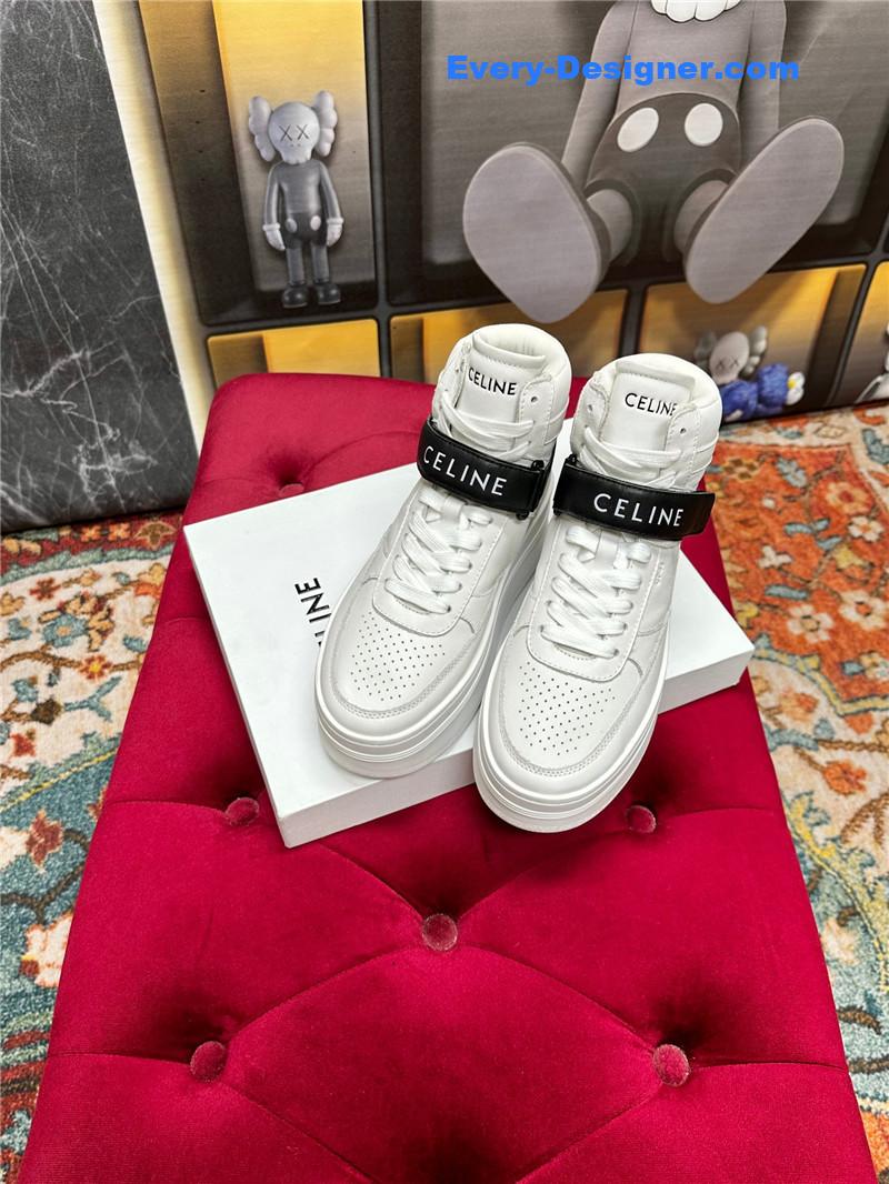Ce1i*e new color matching sneakers white shoes